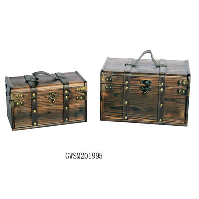 ODM Wood Crafted Square L30 Rustic Chest Trunk